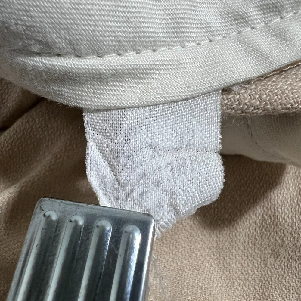 Vintage Polo Ralph Lauren Linen Pants Mens 35x32 (33x29) Pleated Beige VTG Chino